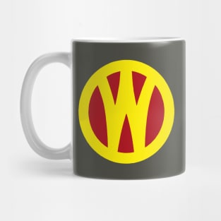 O&W Railroad NYO&W Railway Yellow & Red Logo Mug